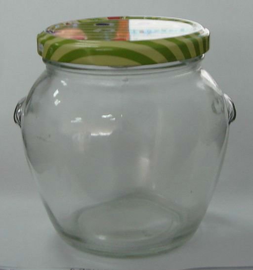 clear round honey/food/storage glass jar