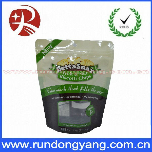 Customized Size Stand Up Bag With Hang Hole