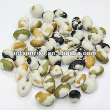 Rice Crackers and Coated Peanuts Mixed
