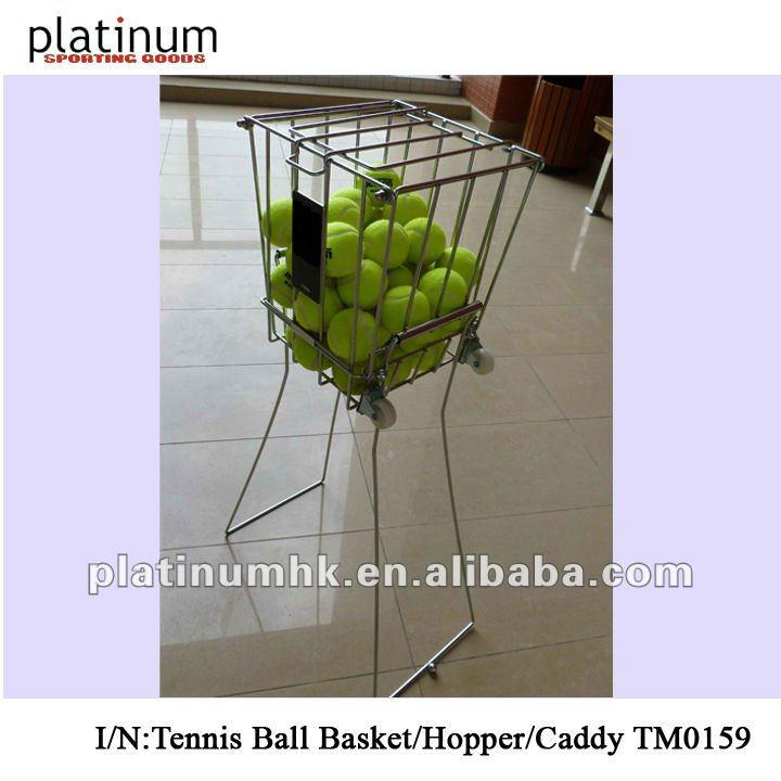 テニス・ボールのバスケット/テニス・ボールのホッパー/テニス・ボールの容器/テニス・ボールの積み込み(足車、把握72球とのTM0159、)問屋・仕入れ・卸・卸売り