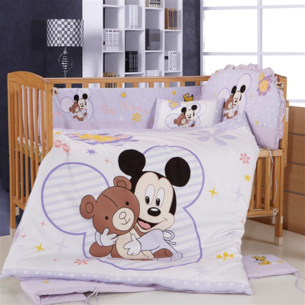 mickey mouse cot bed duvet set