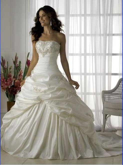 Custom made wedding dress