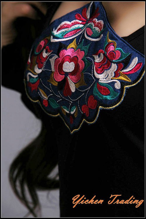 Star Design Vintage Silk Hand Embroidered Suzani Cotton Wall