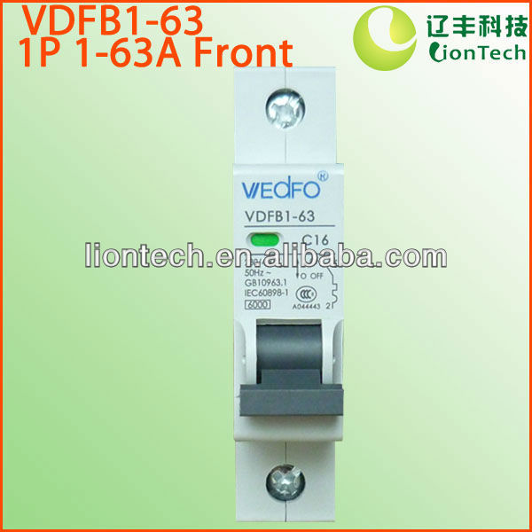 Disjoncteur miniature vdfb1-63 1p