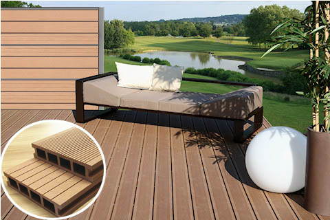 China waterproof composite wpc decking