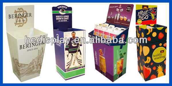 Chuddy floor display cardboard carton stand for chewing gum