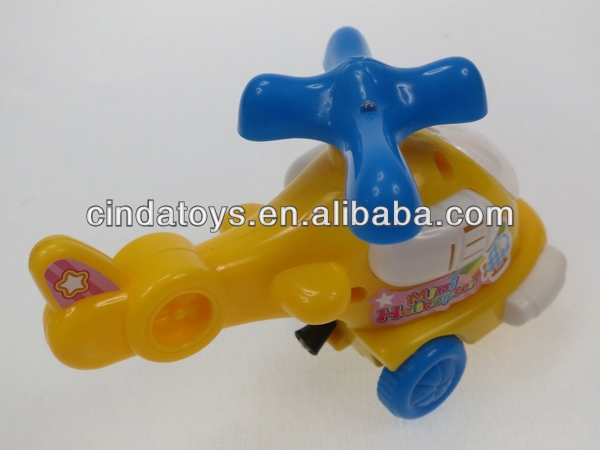 Pull string plane with light wholesale plastic candy toy factory