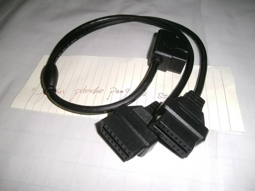 High quality 16 pin OBD2 OBDII Splitter Extension ...emale (8)