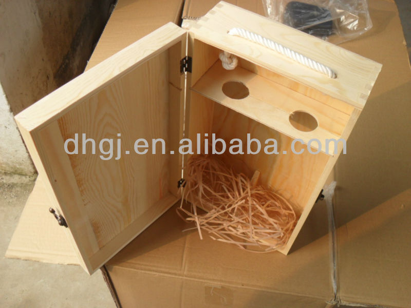 High Grade Champagne Single Bottle Wooden Wine Box