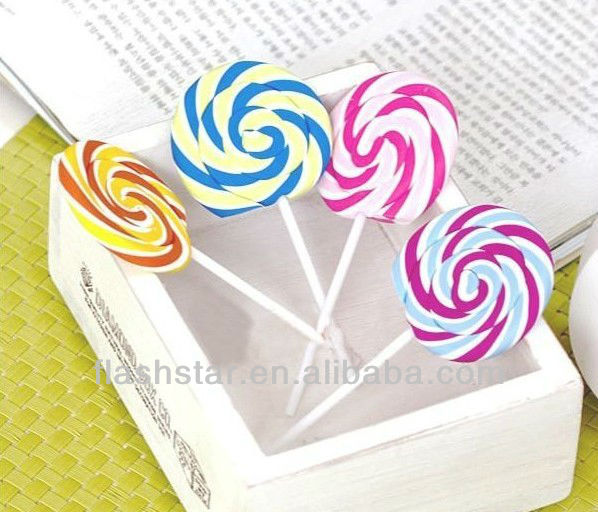 2013 new design Lollipop Shaped Eraser for Kids&Promotion