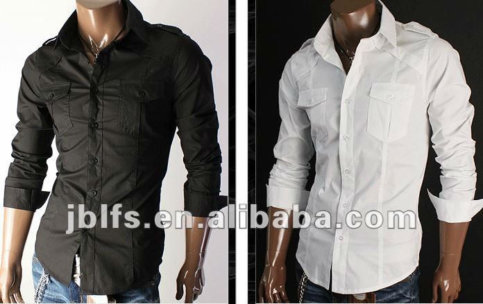 美しい方法長い袖が付いている熱い販売のワイシャツ仕入れ・メーカー・工場