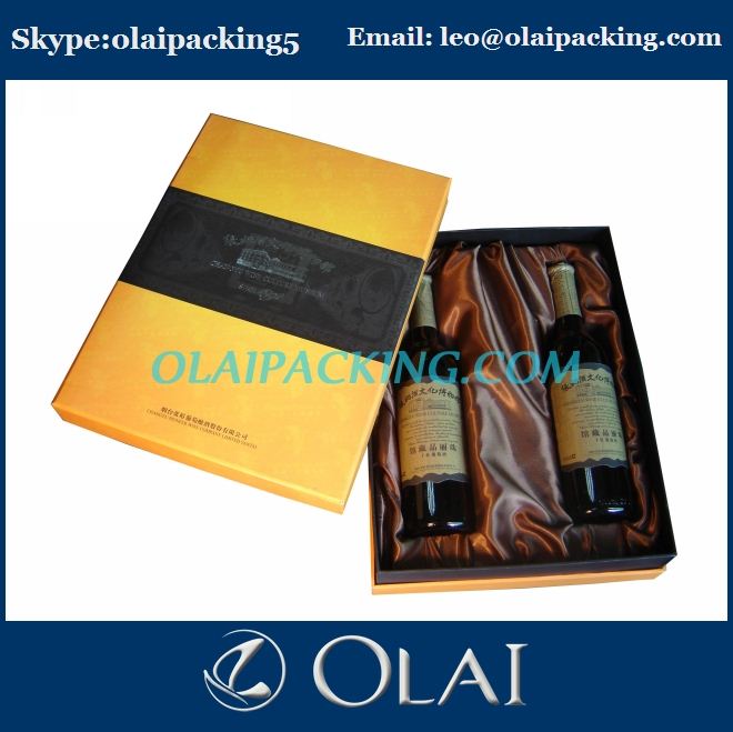 up-market luxury champagne wooden wine box