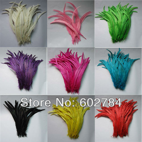 Free-shipping-Wholesale-100pcs-a-lot-12-14inches-30-35cm-Multi-Colors-Dyeing-Loose-Rooster-Tail