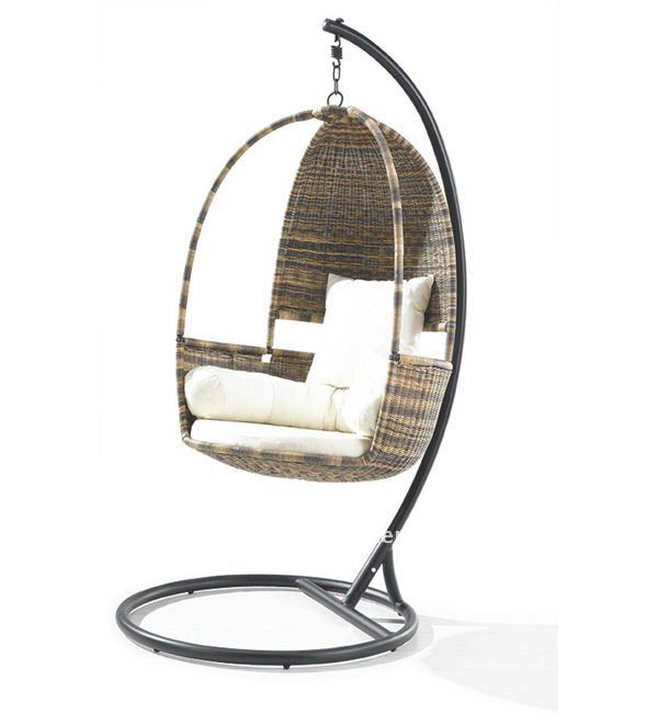 Aluminum Outdoor Hanging Rattan Chair