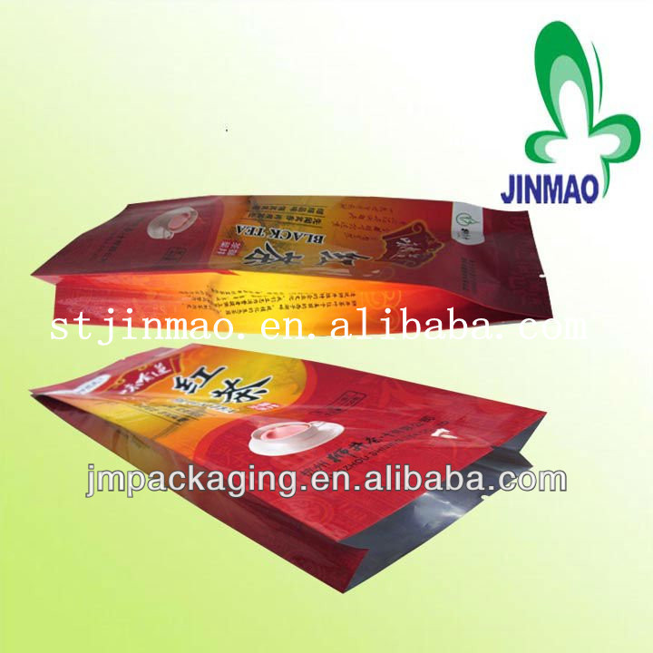 Customized print resealable stand up tea bag/tea packaging bag/resealable aluminum foil packaging bags