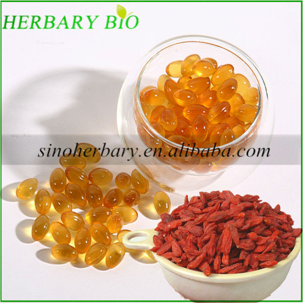 Reducing Blood Pressure of Goji berry fruit oil softgel 500mg/pc