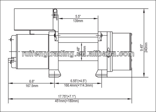 12vまたは24v5000ポンド電動ウインチ問屋・仕入れ・卸・卸売り