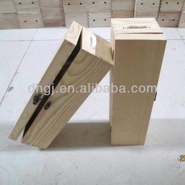 High Grade Champagne Single Bottle Wooden Wine Box