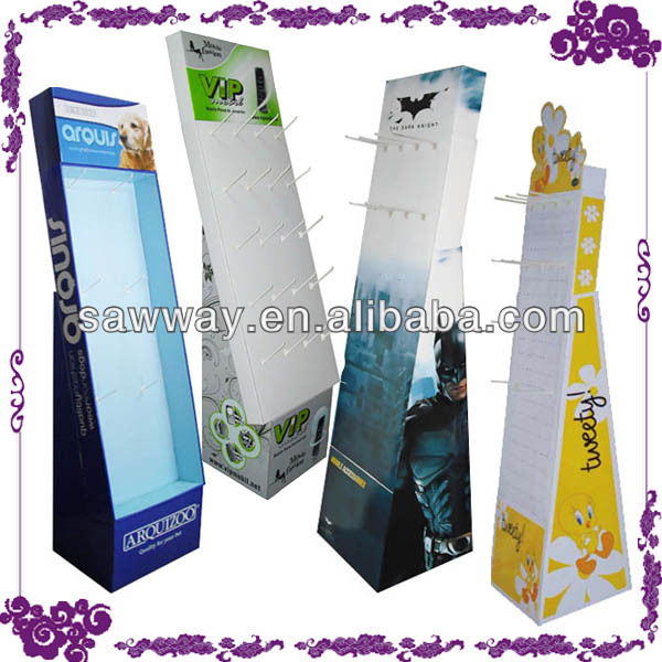 Cardboard Chewing Gum Corrugated Display Stand Paper Chewing Gum Display