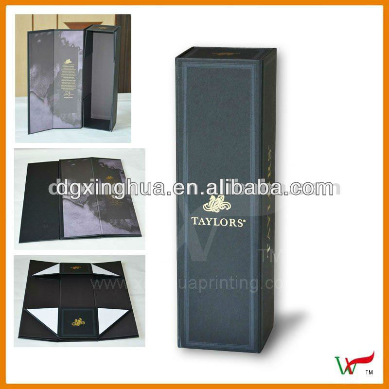 Wine box with magnet / sticker closure /SHIPPING FLAT