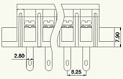 Pcbバリア端子台カバー付き8.25ミリメートルより広い穴付きピンヘッダkf38h-8.25電気ソケットコネクタ仕入れ・メーカー・工場