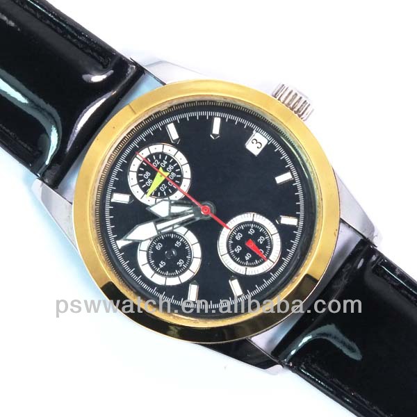 Eco-friendly geneva large face watch charm bracelet watch