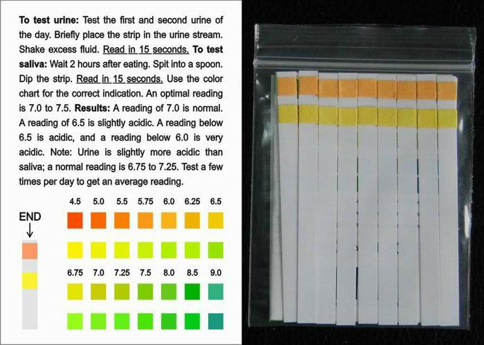 Phの唾液テストストリップ2色4.5-9.0,ce、 iso、 fda問屋・仕入れ・卸・卸売り