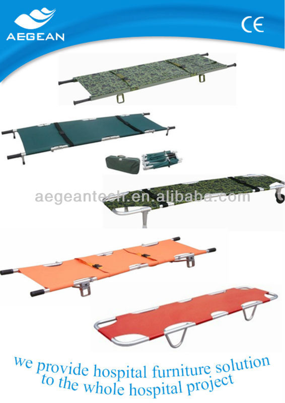 AG-7B CE ISO approved hospital ambulance stretcher cot