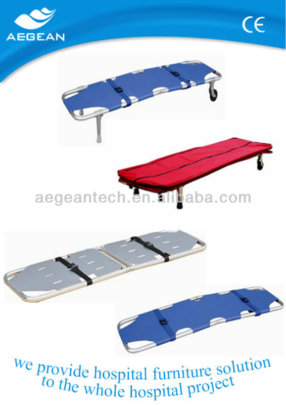 AG-7B CE ISO approved hospital ambulance stretcher cot