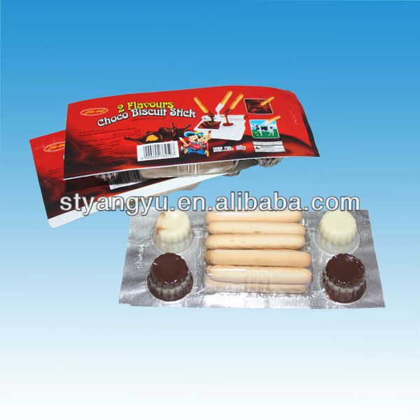 Two Colors Chocolate with Biscuit