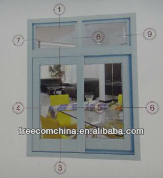 ステンドグラスのアルミ窓とドアのプロフィール 問屋・仕入れ・卸・卸売り