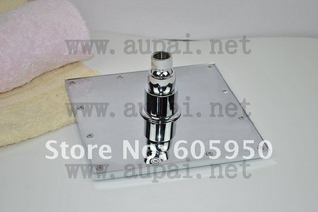 Hot! Free Shipping - Chrome Wall Mounted LED Shower Set With 8 Inch Shower Head - Wholesale (IWL-012)