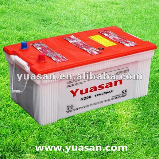Yuasan最大の乾燥した鉛蓄電池充電式12v200ah- n200問屋・仕入れ・卸・卸売り