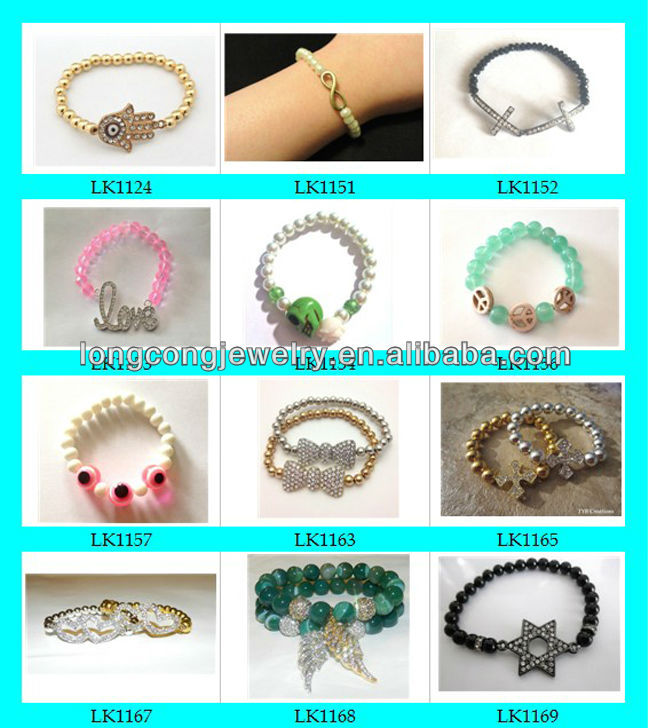 saffron beads charm bracelet wholesale LB021,China Yaxin Jewelry price