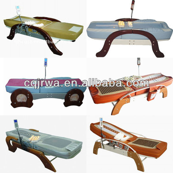 2014 Made In China Auto Jade Thermal Folding Infrared Digital Electric Massage Bed for Phisiotherapy
