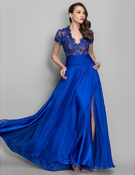 Royal Blue Casual Maxi Dress