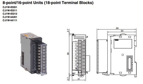CJ1W-IA201 dimension