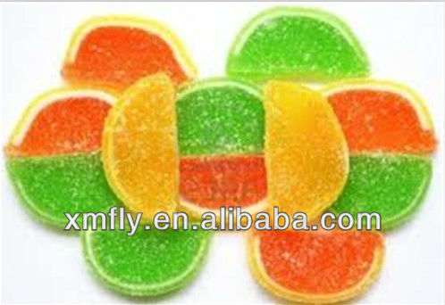 custom jelly bulk colors soft fruity orange Slices pectin jelly candy