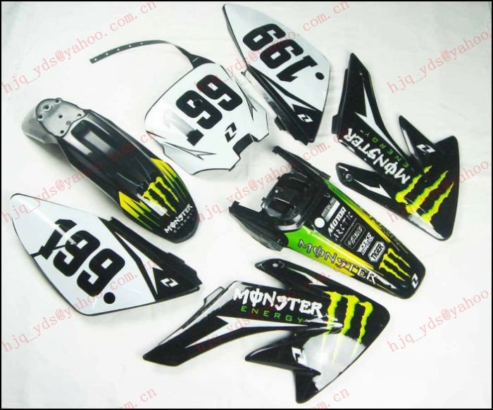 MONSTER DECAL for CRF 70 STYLE pit bike