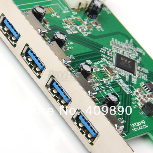 Купить pcie PCI-e usb 3.0 4 портов pci express расширение адаптер + cd ...