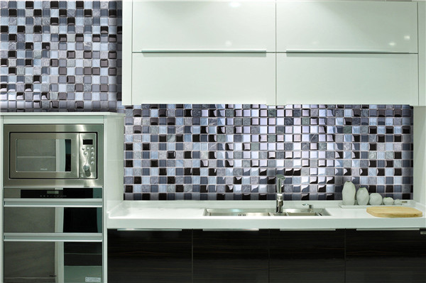 Ks14 2014 nieuwe trend keuken achterwand blauw en zwart kleuren ...