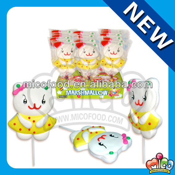 animal shaped marshmallow lollipop,China MICO price supplier 21food