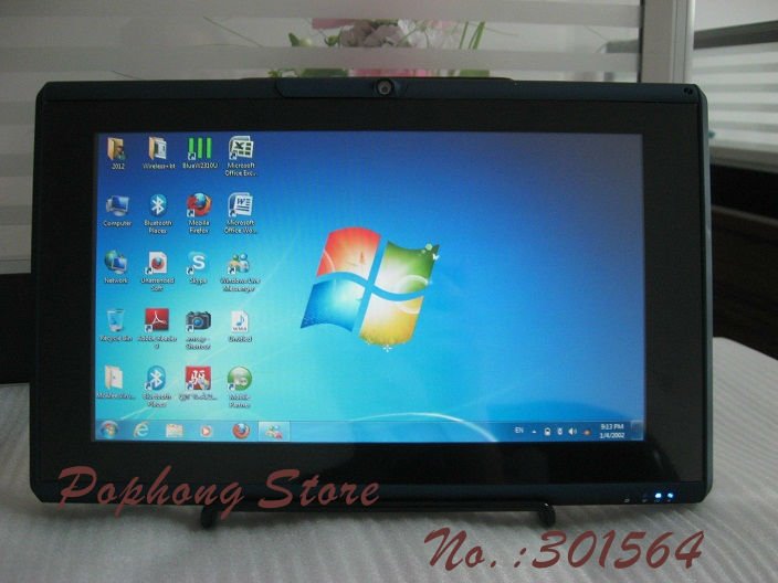 10 inch tablet pc 3g sim card slot built in phone call capacitive 2G ddr3 500GB hdd windows7 1.3 M Camera 320 rotation WIFI HDMI