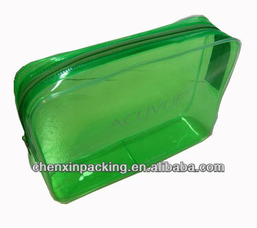 透明なジッパークロージングプラスチックpvc化粧品袋問屋・仕入れ・卸・卸売り