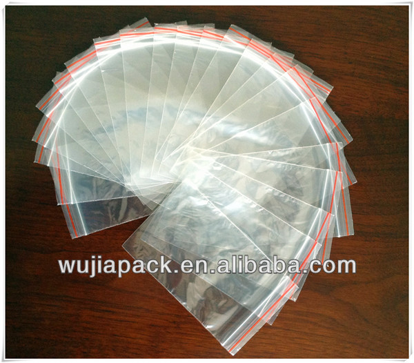 transparent plastic zipper bag