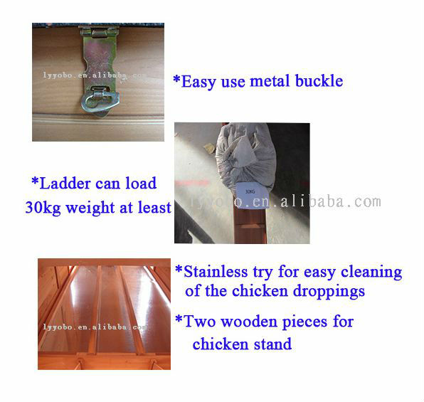 Chicken Coop Cages Hen House Industrial Wooden Garden Design YB-C2216