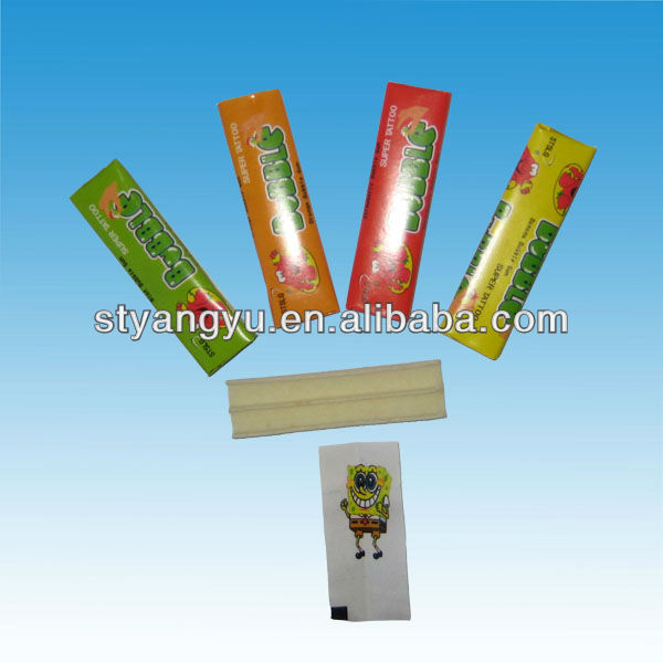 4g Fruit Bubble Gum with Tattoo