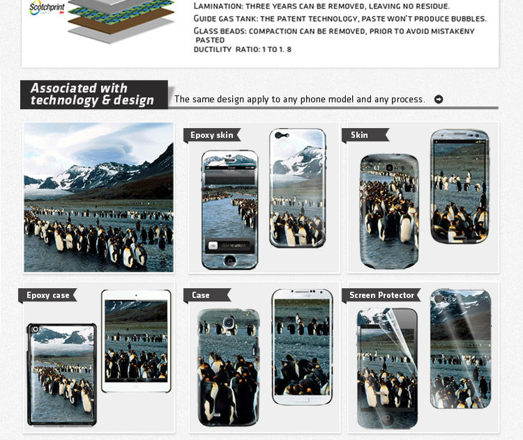 ユニークなデザインのlediphone4のための電話のステッカー問屋・仕入れ・卸・卸売り