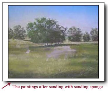 paintings after sanding