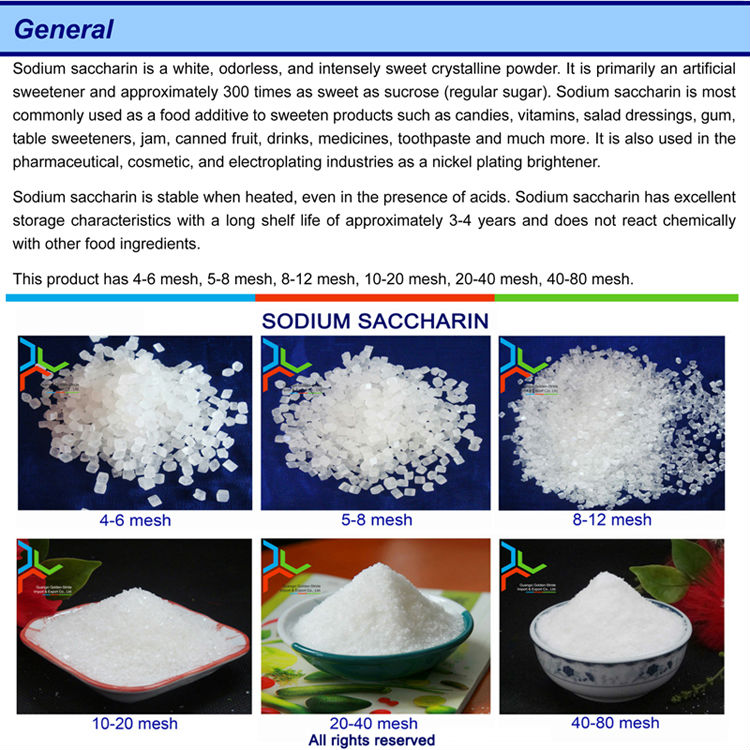 China High Quality Sodium Saccharin